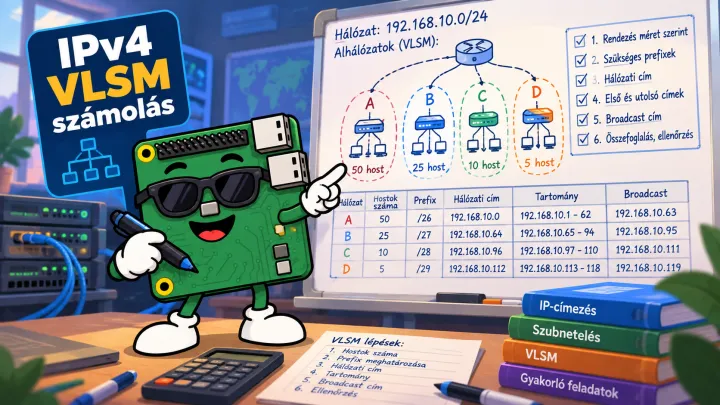 VLSM - IP címek számolása